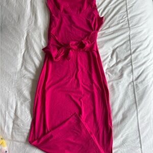 Lauren Ralph Lauren Fuchsia Asymmetrical Dress